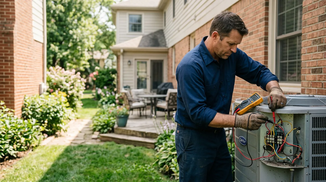 HVAC technician working near Louviers, CO